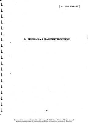 Contax Aria Repair Manual Section B